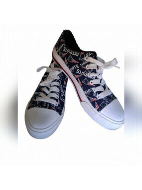 FOCO NFL NEW ENGLAND PATRIOTS canvas sneakers ladies size 8 skater streetwear